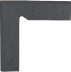 Клинкерная плитка Ceramika Paradyz Semir grafit цоколь (8,1x30) двухэлементный левый